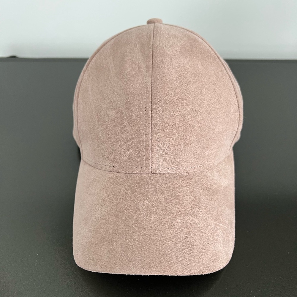 Aritzia Wilfred Pink Suede Hat